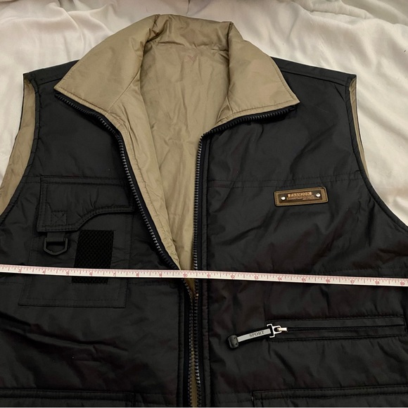 Fashion Mens Blue & Tan Vest - Picture 16 of 17